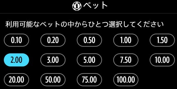 ベット額