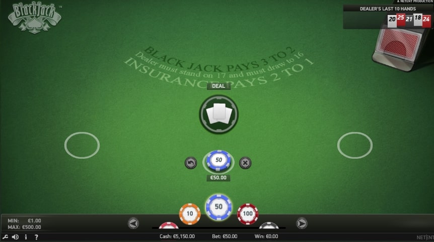 ブラックジャック ルール