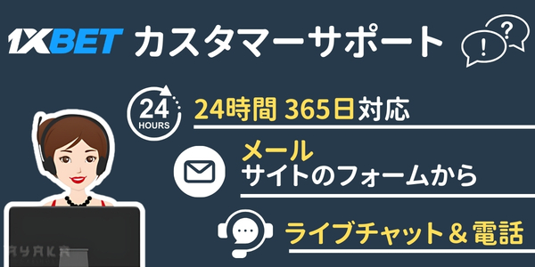 1xBet カスタマーサポート